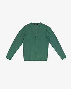 Gianni Lupo Sweter kardigan, zielony, XXL męski - Swetry męskie - miniaturka - grafika 1