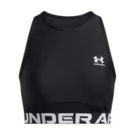 Koszulki i topy damskie - Damska koszulka bez rękawów UNDER ARMOUR HEATGEAR RIB TANK 1388694-001 – Czarny - miniaturka - grafika 1