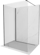 Ścianki i drzwi prysznicowe - Mexen Kioto ścianka prysznicowa Walk-in 95 x 90 cm, transparent, czarna - 800-095-212-70-00-090 - miniaturka - grafika 1