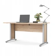 Biurka - Biurko prostokątne dąb sonoma 150 x 80 x 75 cm proste duże Prima - miniaturka - grafika 1