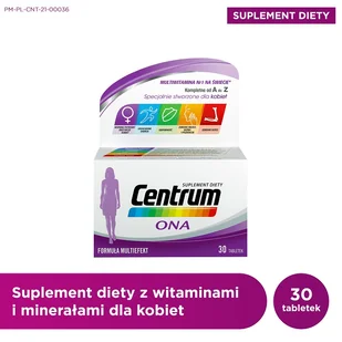 GlaxoSmithKline Centrum ONA x 30 tabl - Witaminy i minerały - miniaturka - grafika 2