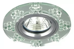 Candellux SS-19 Oprawa stropowa szklana przeźroczysta okrągła MR16 2250161 (SS-19 2250161) - Oprawy, klosze i abażury - miniaturka - grafika 1
