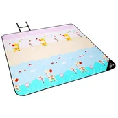 Koce piknikowe - KOC PIKNIKOWY 195X200 CM NILS CAMP NC8028 ŻYRAFA - miniaturka - grafika 1