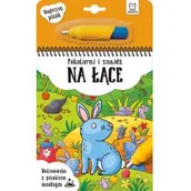 Kolorowanki, wyklejanki - Malowanka z pisakiem Pokoloruj i znajdź na łące Nowa - miniaturka - grafika 1