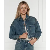 Kurtki damskie - Patrizia Pepe Jeansowa kurtka | Regular Fit - miniaturka - grafika 1