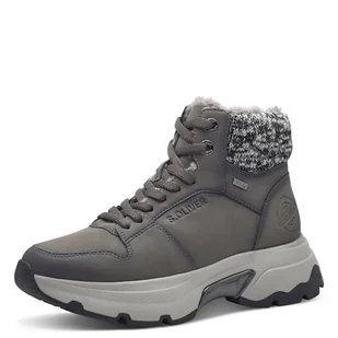 s.Oliver Damskie buty WL Lace Boot 5-26235-43 śniegowce, szare, 40 EU, szary, 40 EU - Śniegowce damskie - miniaturka - grafika 1