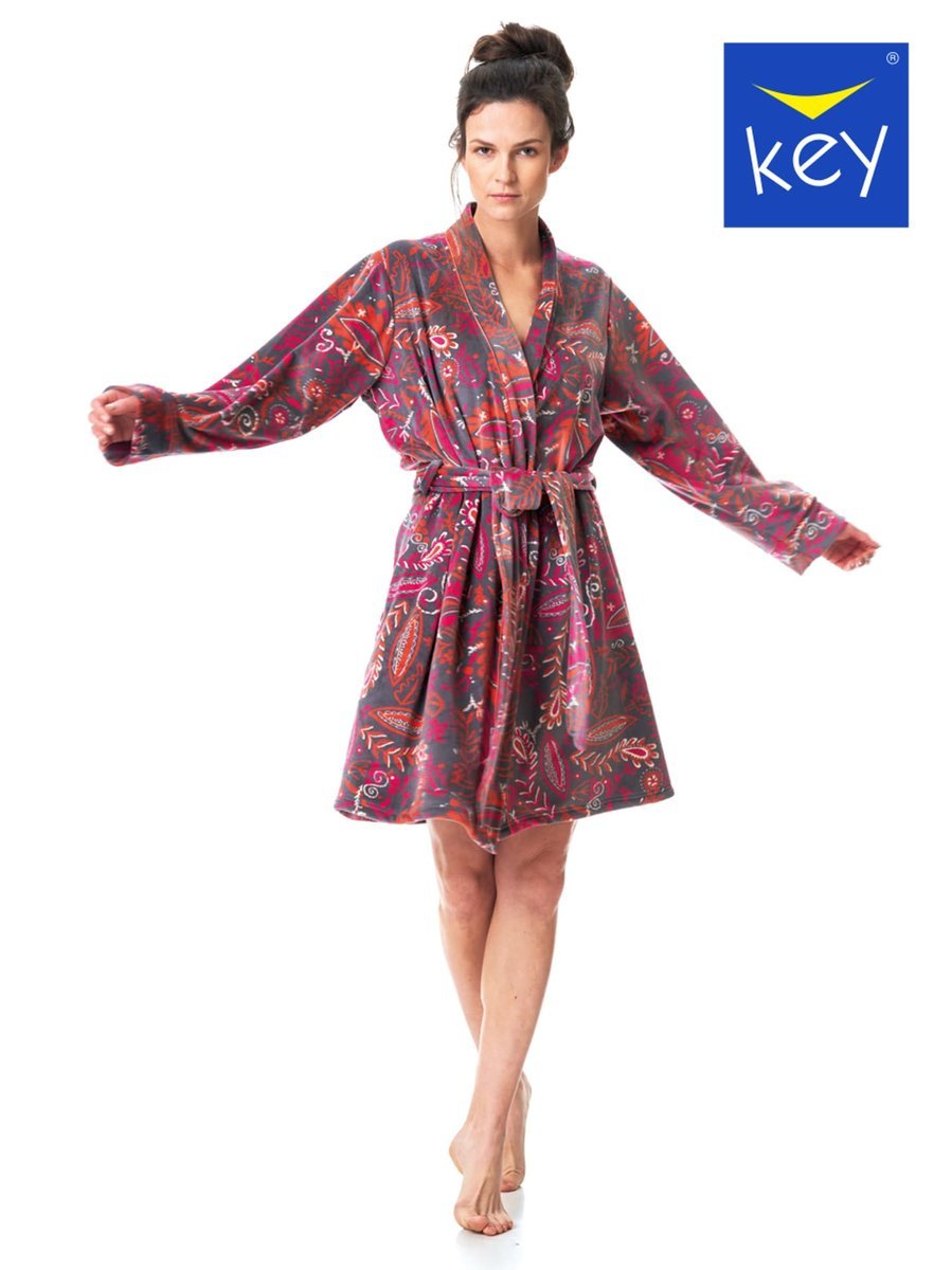SZLAFROK KEY LGD-782 B23 (kolor Bordowy, rozmiar S)