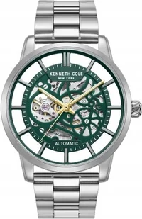 Zegarek Zegarek męski KENNETH COLE KCWGL2122505 zielony klasyczny - Zegarki męskie - miniaturka - grafika 1