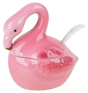 Excelsa Tropikalny ser/cukiernica, ceramika, różowa - Cukiernice - miniaturka - grafika 1