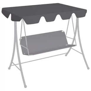 VidaXL Lumarko Zadaszenie do huśtawki ogrodowej, antracyt, 150/130x70/105 cm! 312099 VidaXL - Markizy - miniaturka - grafika 1