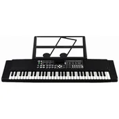 Instrumenty klawiszowe - Keyboard MUSICMATE MM-02 Czarny - miniaturka - grafika 1