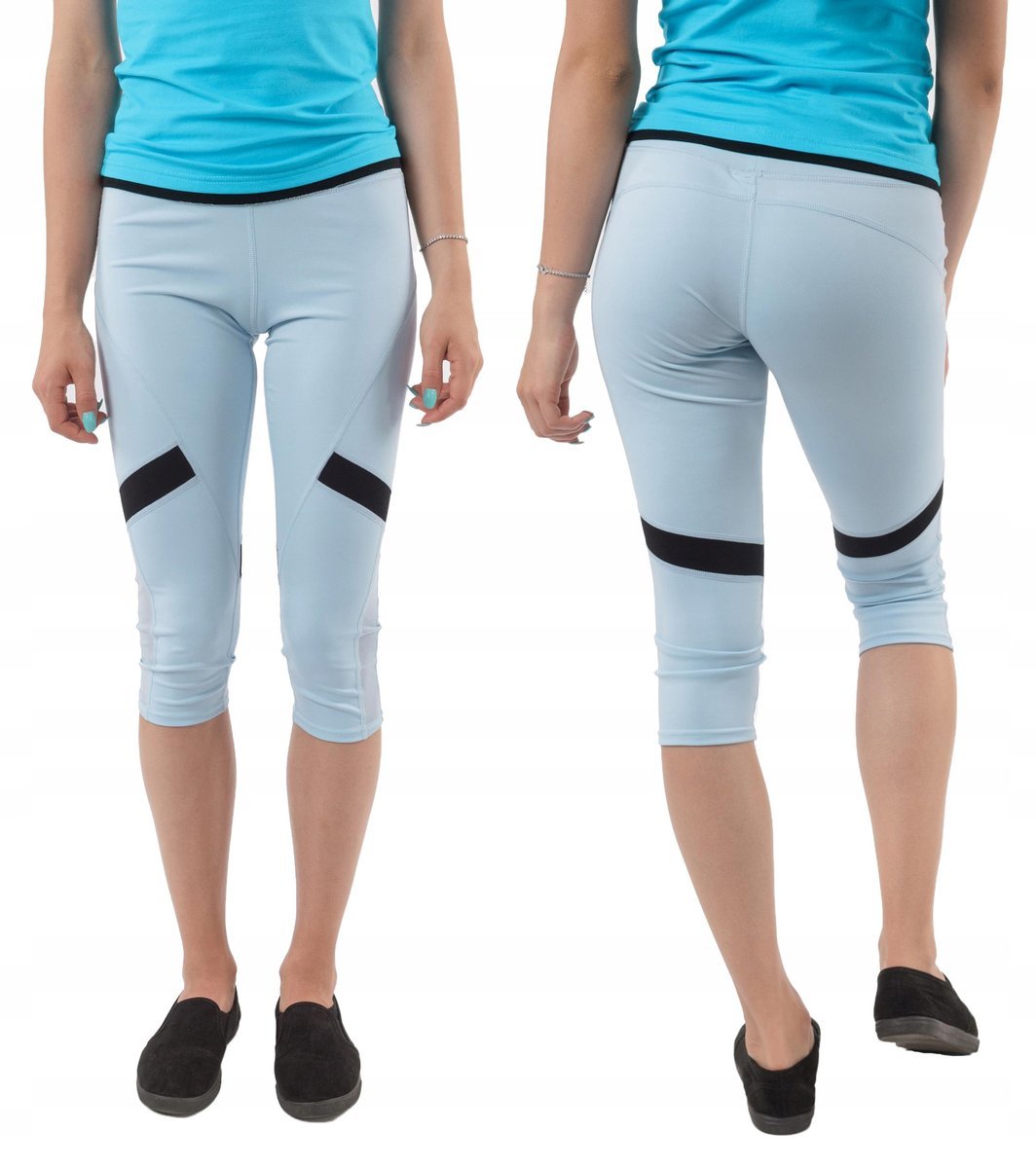 Legginsy Getry Sportowe Treningowe 3/4 HL48-1 S/M