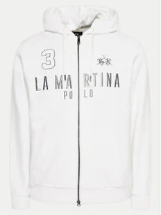 La Martina Bluza YMF305 FP568 Biały Regular Fit - Bluzy męskie - miniaturka - grafika 1