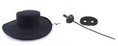 Dodatki do strojów karnawałowych - Zestaw Szermierza Zorro Kapelusz Szpada z Maską 3el MK240 - miniaturka - grafika 1