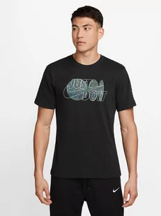 Nike Koszulka sportowa w kolorze czarnym - Koszulki sportowe męskie - miniaturka - grafika 1