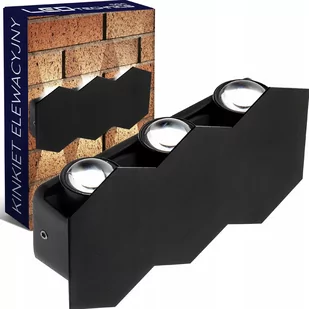 Lampa ścienna elewacyjna LED 6W 540lm Kinkiet zewnętrzny ogrodowy - Lampy ogrodowe - miniaturka - grafika 1