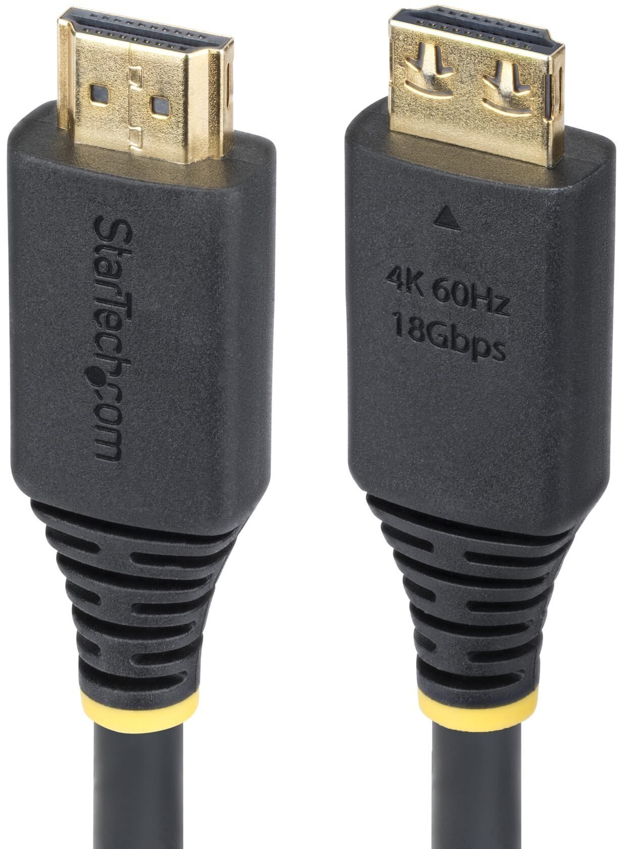 Kabel StarTech STARTECH.COM 30cm High Speed HDMI Kabel z wtykami z uchwytami 4K 60Hz i 1440p 144Hz 18Gbps UHD HDMI Arc-eArc Kabel z powłoką TPE