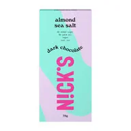 Czekolada - N!CK'S Nicks dark chocolate almond sea salt, 75g - miniaturka - grafika 1