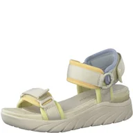 Sandały damskie - MARCO TOZZI Sandały damskie 2-28542-28, beżowy - Cream Comb - 40 EU - miniaturka - grafika 1