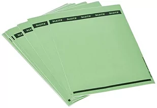 Leitz Etykiety na grzbiecie do segregatorów standardowych i twardych tektur, 125 sztuk, format podłużny i wąski, 39 x 285 mm, papier, zielony, 16880055 - Etykiety do drukarek - miniaturka - grafika 1