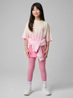 Koszulki dla dziewczynek - 4F T-shirt loose z nadrukiem dziewczęcy - różowy 146 (10-11 lat) - miniaturka - grafika 1