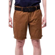 Spodenki damskie - Teddy Smith Męskie szorty Chino Light Twill bermudy, beżowy, 29W - miniaturka - grafika 1