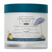 Wcierki do włosów - Christophe Robin Cleansing Purifying Scrub With Sea Salt Limited Edition - La French Riviera (250 ml) - miniaturka - grafika 1