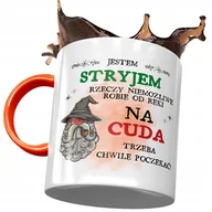 Kubki - Kubek Pomarańczowy Dla Stryja na Urodziny Prezent z Nadrukiem ze Zdjęciem + Opakowanie na prezent (wzór 02) - miniaturka - grafika 1