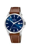 Paski - Festina Męski zegarek brązowy, skórzany pasek, średnica: 41 mm, wodoszczelność: 10 barów, F20025/3 - miniaturka - grafika 1