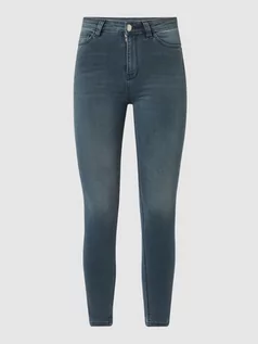 Spodnie damskie - Jeansy z bardzo wysokim stanem o kroju skinny fit z dodatkiem streczu - grafika 1