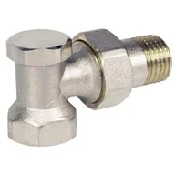 Zawory i kraniki - Zawór grzejnikowy 1/2" niklowany kątowy odcinający - miniaturka - grafika 1