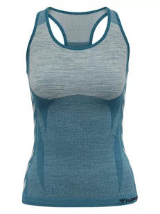 Hummel Top sportowy "Clea Seamless" w kolorze niebieskim - Koszulki sportowe damskie - miniaturka - grafika 1