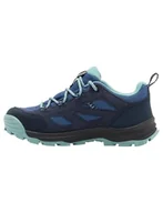 Buty dla chłopców - Jack Wolfskin Unisex Vojo Tour Texapore Low K buty trekkingowe dla dzieci, niebieski (Night Blue), 30 EU - miniaturka - grafika 1
