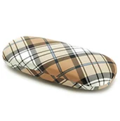 Akcesoria do okularów - Twarde etui futerał na okulary kratka ET-103D - miniaturka - grafika 1