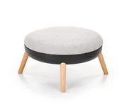 Pufy i podnóżki - Siedzisko, podnóżek SCANDI popielaty, czarny - miniaturka - grafika 1