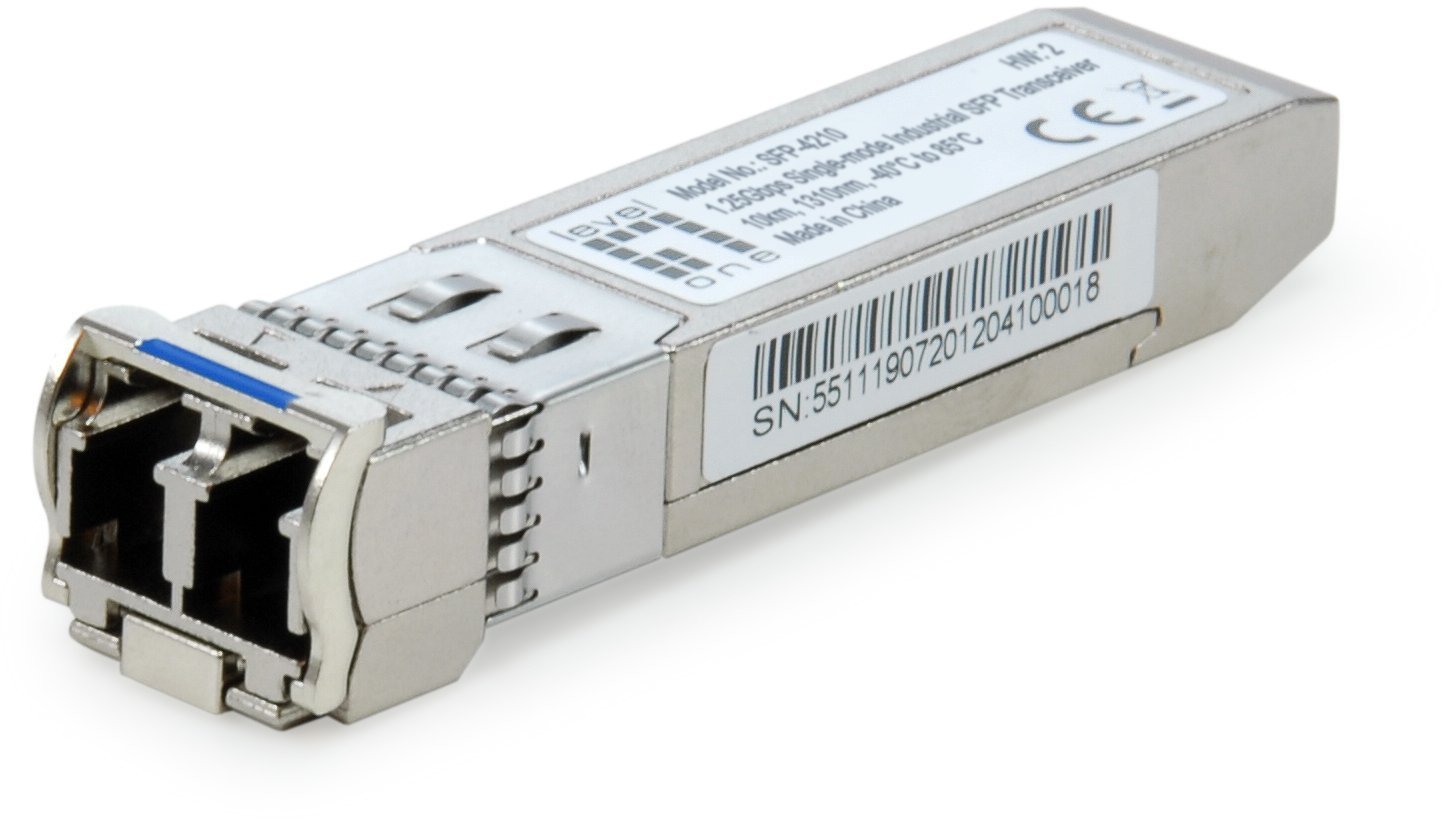 LevelOne SFP Transceiver 1.25Gpbs SM Duplex LC 1310nm 20km SFP-4210