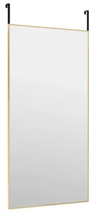 Prostokątne złote lustro wiszące na drzwi P1-B25 - Lustra - miniaturka - grafika 1