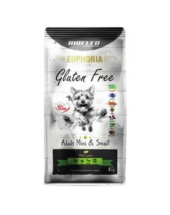 BIOFEED EUPHORIA Gluten Free z jagnięciną dla szczeniąt mini i małych rasy 2 kg - - Sucha karma dla psów - miniaturka - grafika 1