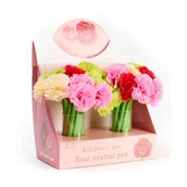 Długopisy - Kwiaty Długopisy Silikonowe Goździk Prezent Na Dzień Kobiet - miniaturka - grafika 1