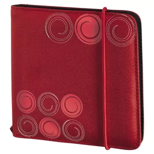 Hama CD Etui Slim 24 CD Czerwony Gumka 095669 - Pudełka i akcesoria na płyty CD - miniaturka - grafika 1