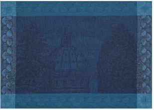 Le Jacquard Fran ais Podkładka żakardowa na stół Symphonie Baroque Niebieska - Obrusy i serwetki - miniaturka - grafika 1