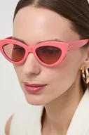 Okulary przeciwsłoneczne - Guess okulary przeciwsłoneczne damskie kolor różowy GU7905 5274S - miniaturka - grafika 1
