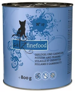 Catz Finefood N.17 Drób i Krewetki Puszka 800g 12080 - Mokra karma dla kotów - miniaturka - grafika 1