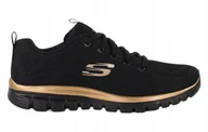 Buty sportowe damskie - Buty Skechers Graceful Get Connect 12615-BKRG - miniaturka - grafika 1