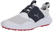 Buty sportowe męskie - PUMA Męskie buty do golfa, Ignite Nxt Lace US, Puma White Puma Silver Peacoat - 42.5 EU - miniaturka - grafika 1