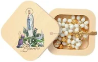 Pamiątka Pierwszej Komunii Świętej - Pudełeczko magnetyczne na różaniec - Matka Boża z Lourdes - bez różańca - miniaturka - grafika 1