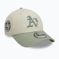 Czapki damskie - Czapka z daszkiem New Era WS Patch 9Forty Oakland Athletics light beige WYSYŁKA W 24H 30 DNI NA ZWROT - miniaturka - grafika 1