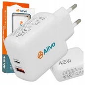 Ładowarki do telefonów - ŁADOWARKA SIECIOWA SZYBKA 45W GaN QUICK CHARGE PD USB C MOCNA UNIWERSALNA - miniaturka - grafika 1