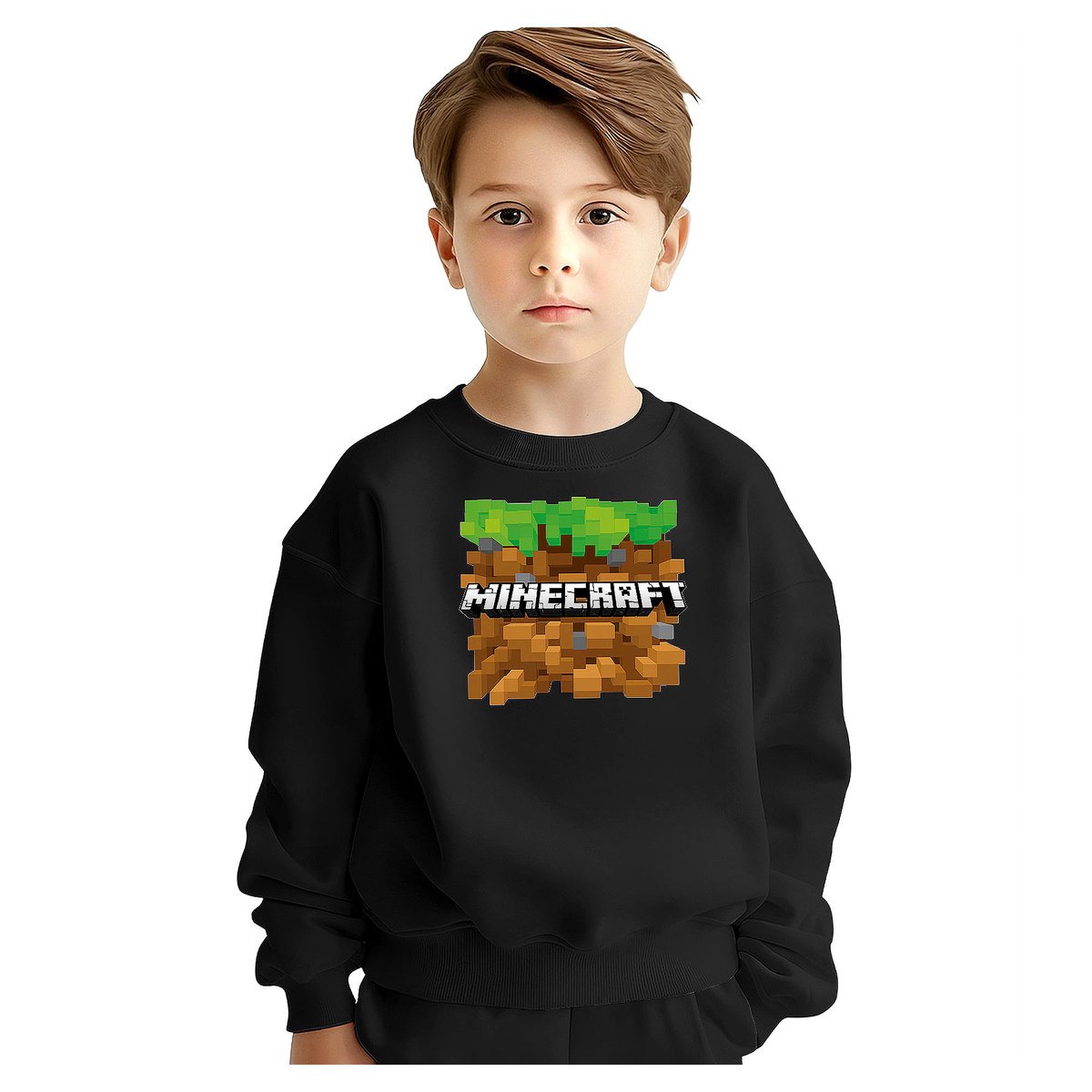 BLUZA DZIECIĘCA MŁODZIEŻOWA MINECRAFT 134-140 WZORY PREZENT JAKOŚĆ