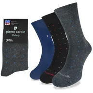 Skarpetki męskie - Skarpety męskie garniturowe PIERRE CARDIN 3 PARY - 39-42 - miniaturka - grafika 1
